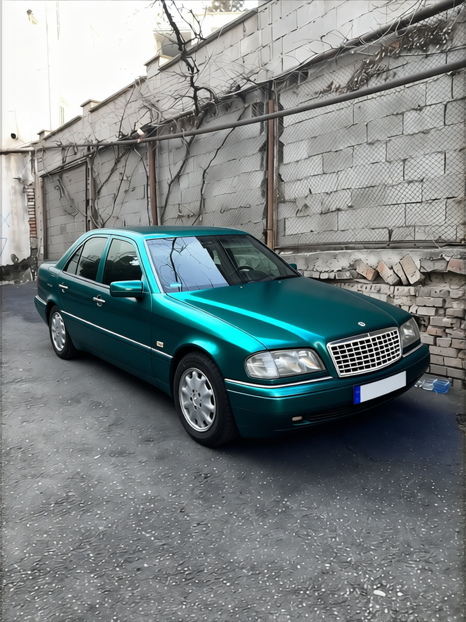 Car rendered in Super Gloss Era Green gloss wrap
