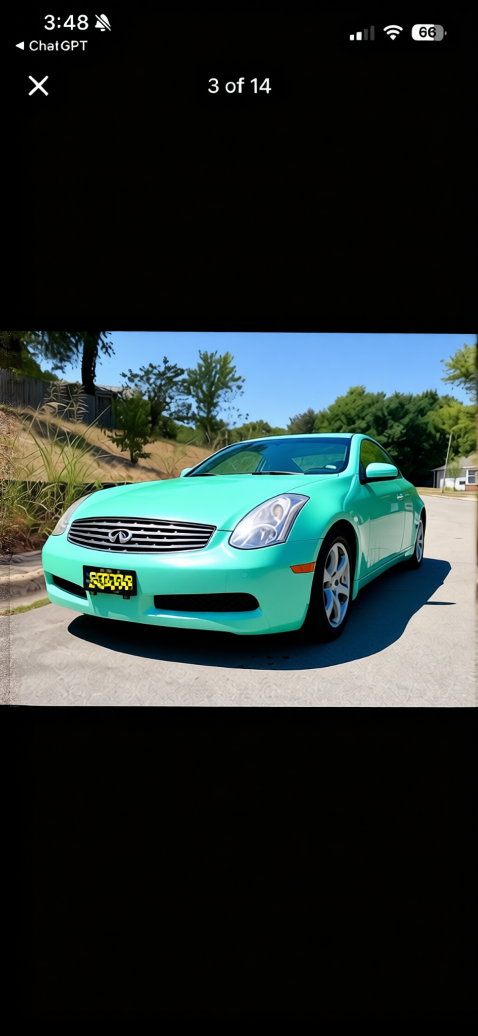 Preview Car 28 rendered in Super Gloss LB Tiffany Blue gloss wrap