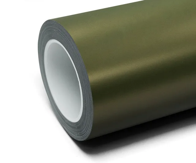 Inozetek Frozen Matte Warrior Green vinyl wrap film texture · Specced