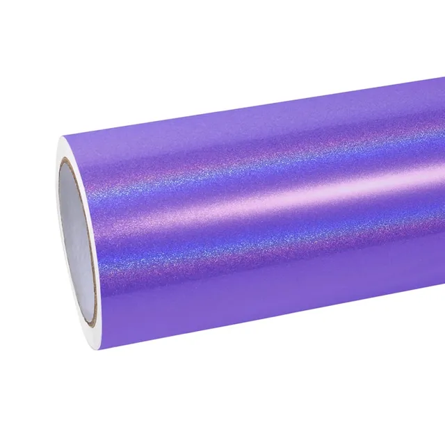 Ravoony Glossy Laser Light Purple vinyl wrap film texture · Specced