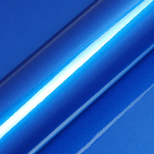 HEXIS Gloss Apollo Blue vinyl wrap film texture · Specced