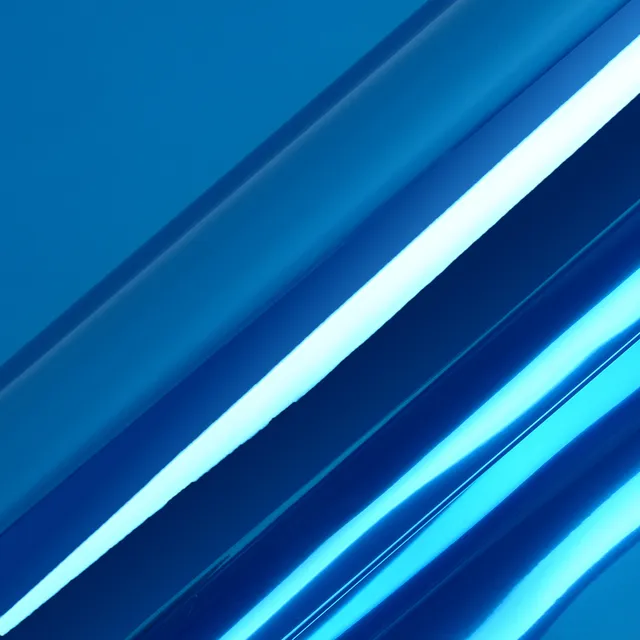 HEXIS Satin Chrome Blue vinyl wrap film texture · Specced