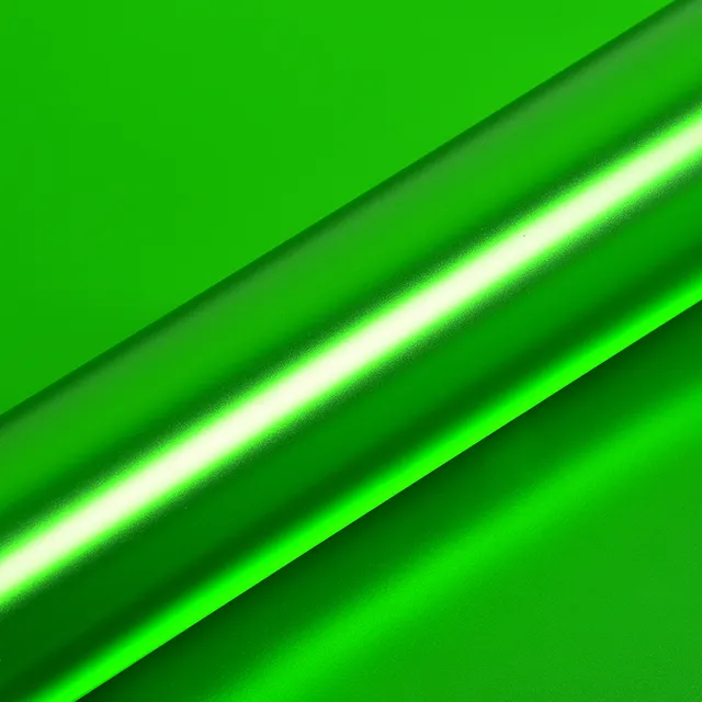 HEXIS Satin Chrome Green vinyl wrap film texture · Specced
