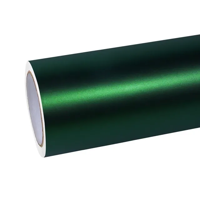 Ravoony Matte Chrome Venom Green vinyl wrap film texture · Specced