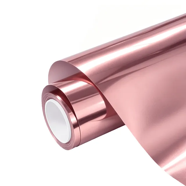 Ravoony Rose Gold Chrome vinyl wrap film texture · Specced
