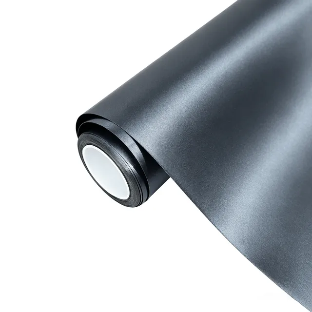 Ravoony Satin Racing Blue vinyl wrap film texture · Specced