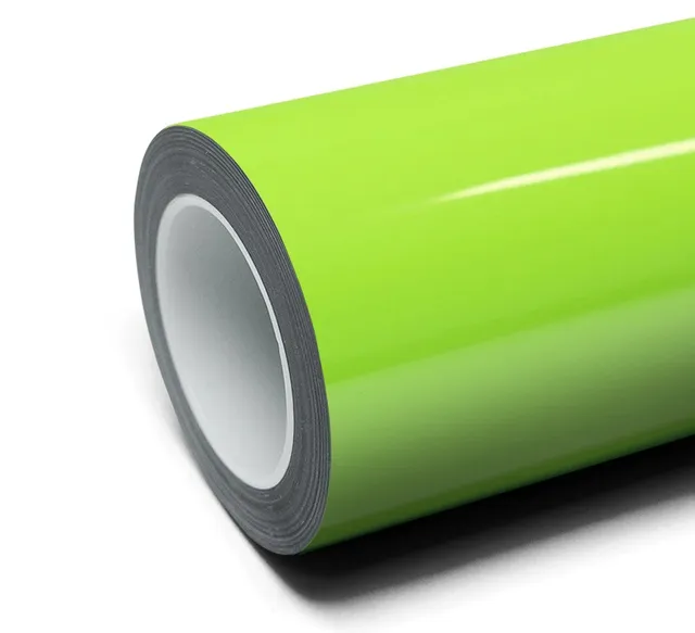 Inozetek Super Gloss Acid Green vinyl wrap film texture · Specced