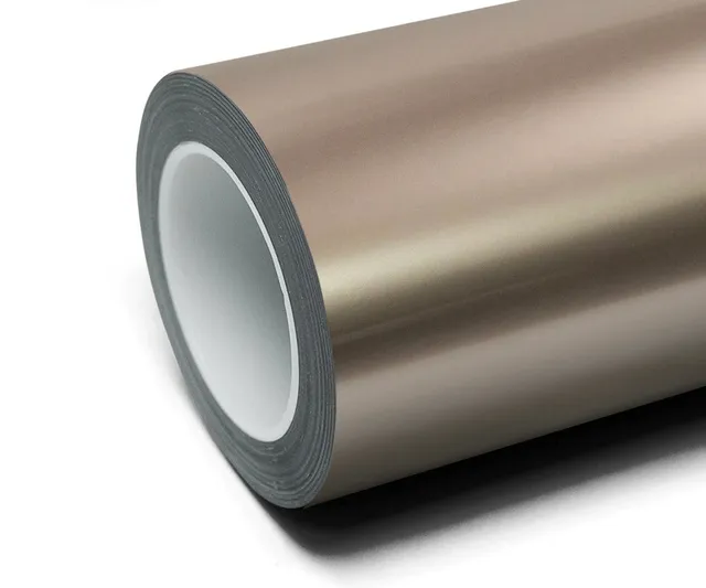 Inozetek Super Gloss Liquid Metallic Champagne vinyl wrap film texture · Specced