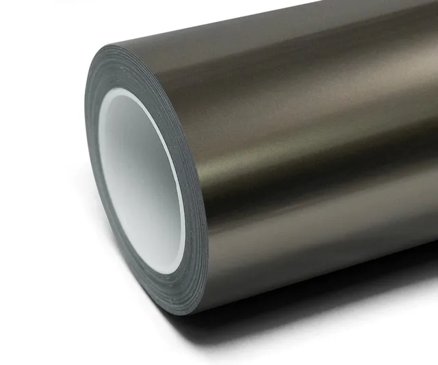 Inozetek Super Gloss Metallic Aluminum Grey vinyl wrap film texture · Specced
