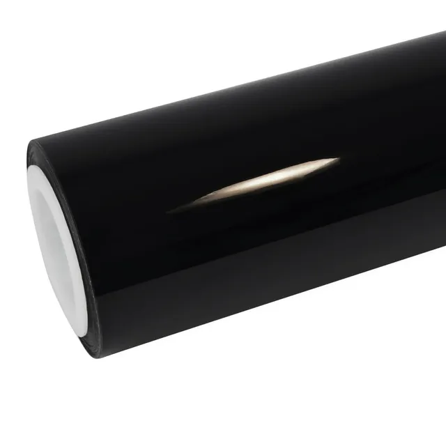 Ravoony Super Gloss Repairable Dry Black vinyl wrap film texture · Specced