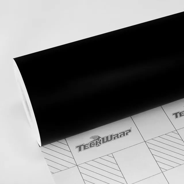 TeckWrap Deep Black vinyl wrap film texture · Specced