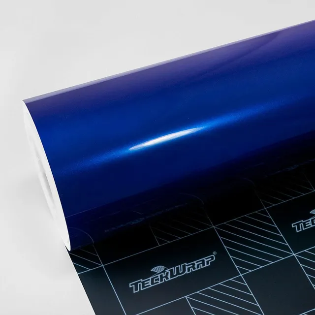 TeckWrap Deep Blue vinyl wrap film texture · Specced