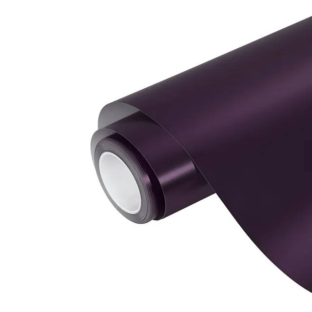 Ravoony Ultra Matte Black Purple vinyl wrap film texture · Specced